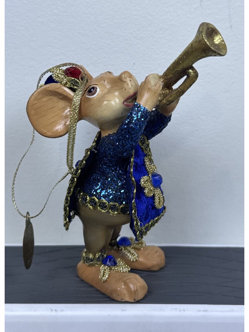 Rare Katherine's Collection Christmas Mice Mouse Ornament 4.5”